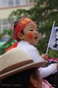 Small girl waiting for Olympic torch