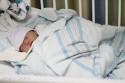 Bundled up in the cold hospital